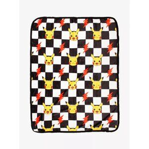 Pokémon Pikachu Lightning Checker Throw Blanket 46 x 60 NEW